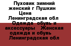 Пуховик зимний женский г.Пушкин › Цена ­ 1 500 - Ленинградская обл. Одежда, обувь и аксессуары » Женская одежда и обувь   . Ленинградская обл.